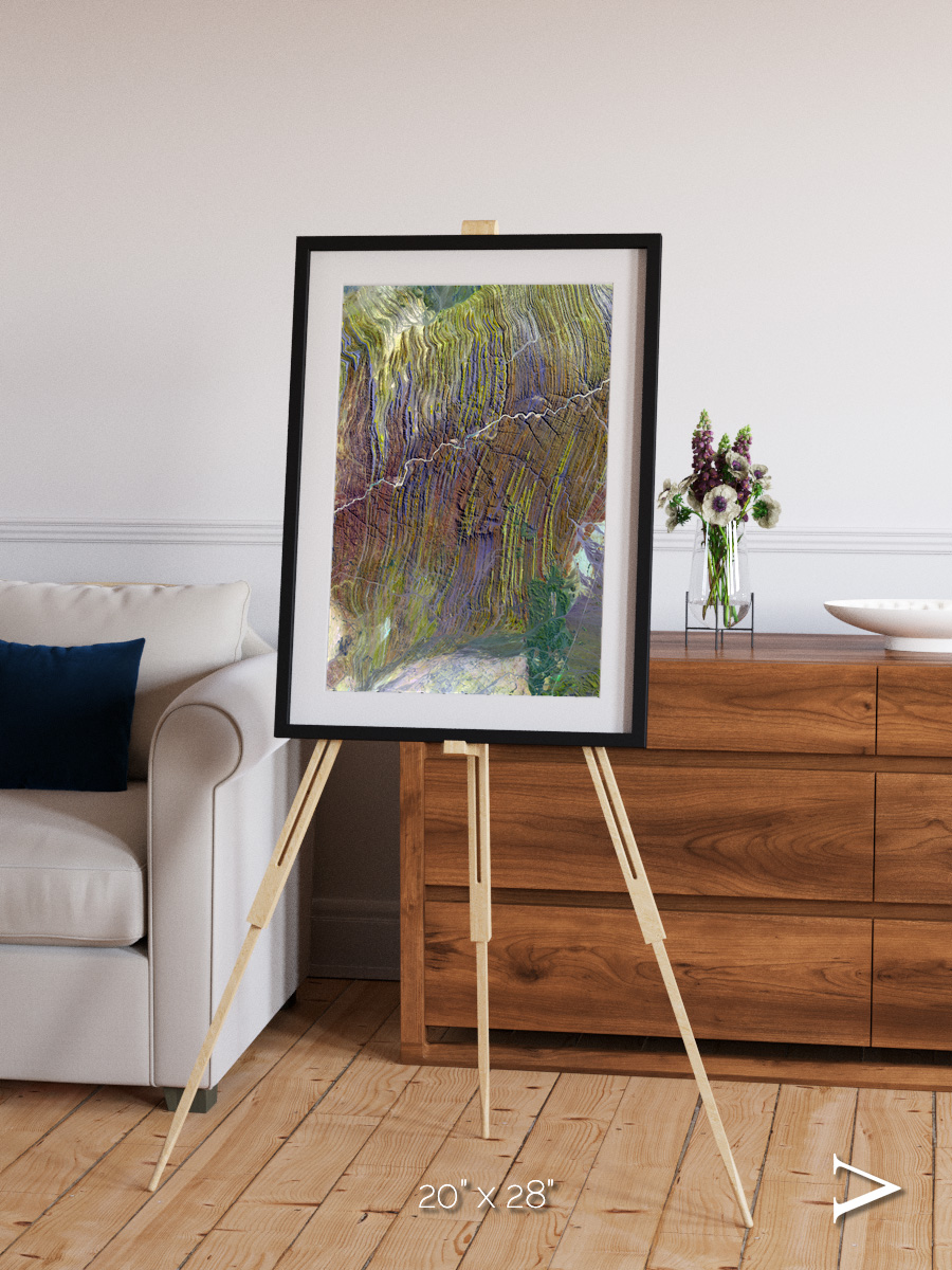 Shifting Dunes, Ugab River Framed & Mounted Print
