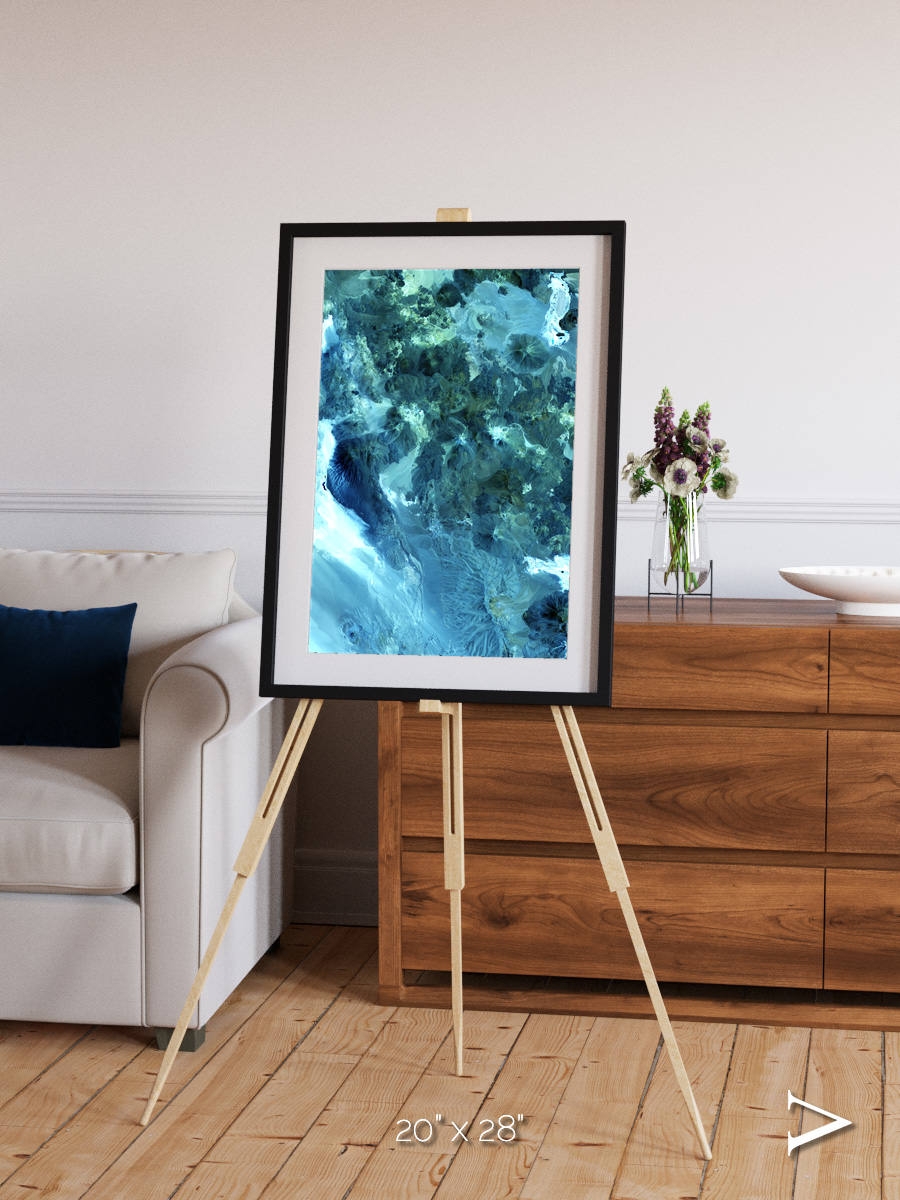 Heat Scars, Volcanoes Framed & Mounted Print