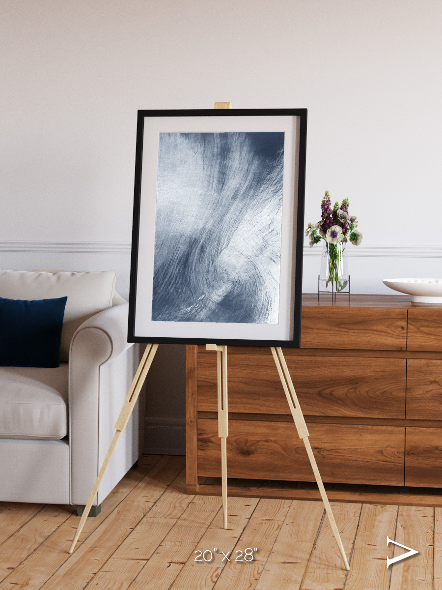Wind Signatures, Whirlpool Cloud Framed & Mounted Print