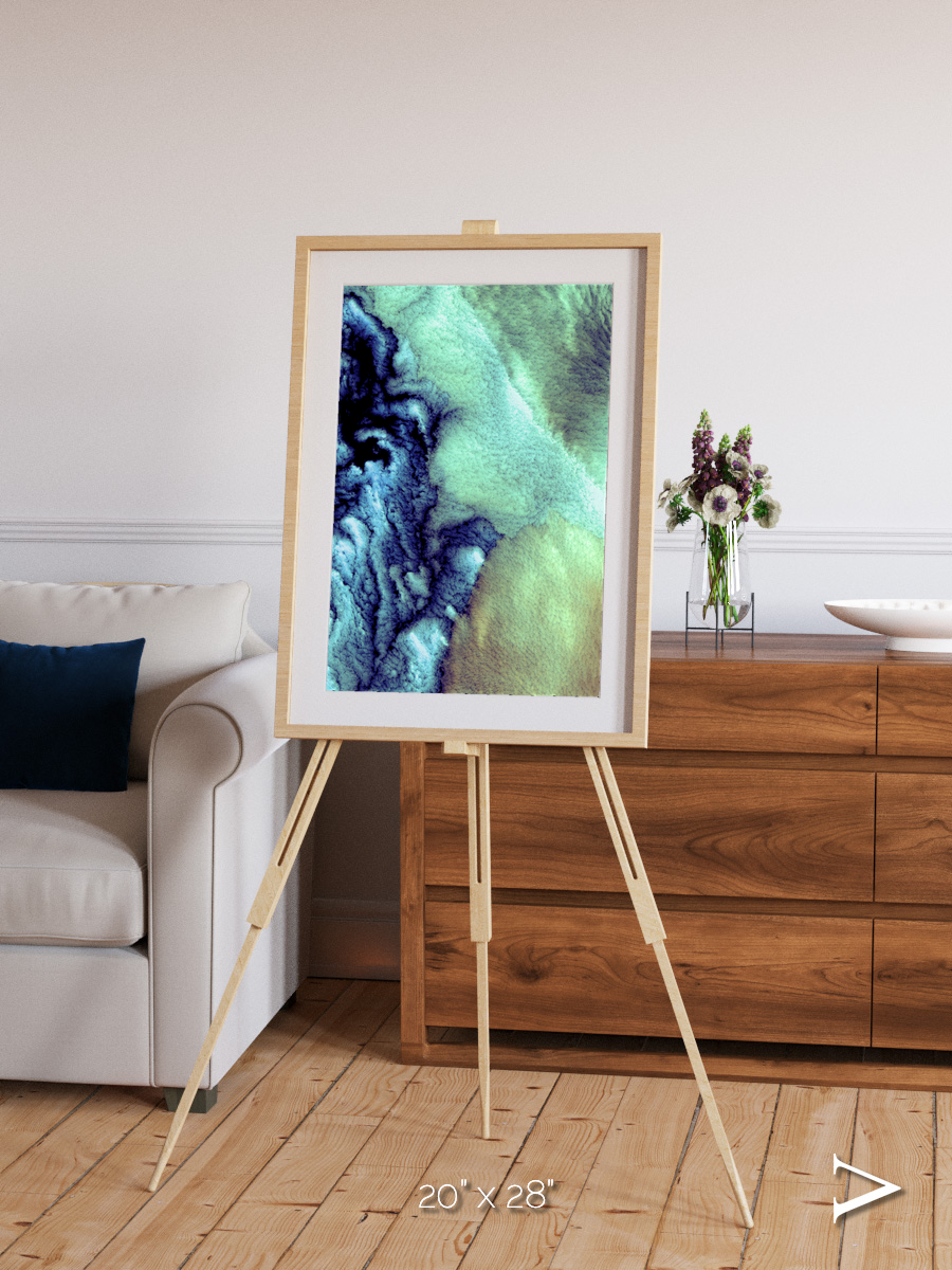 Shifting Skies, Aleutian Islands Framed & Mounted Print
