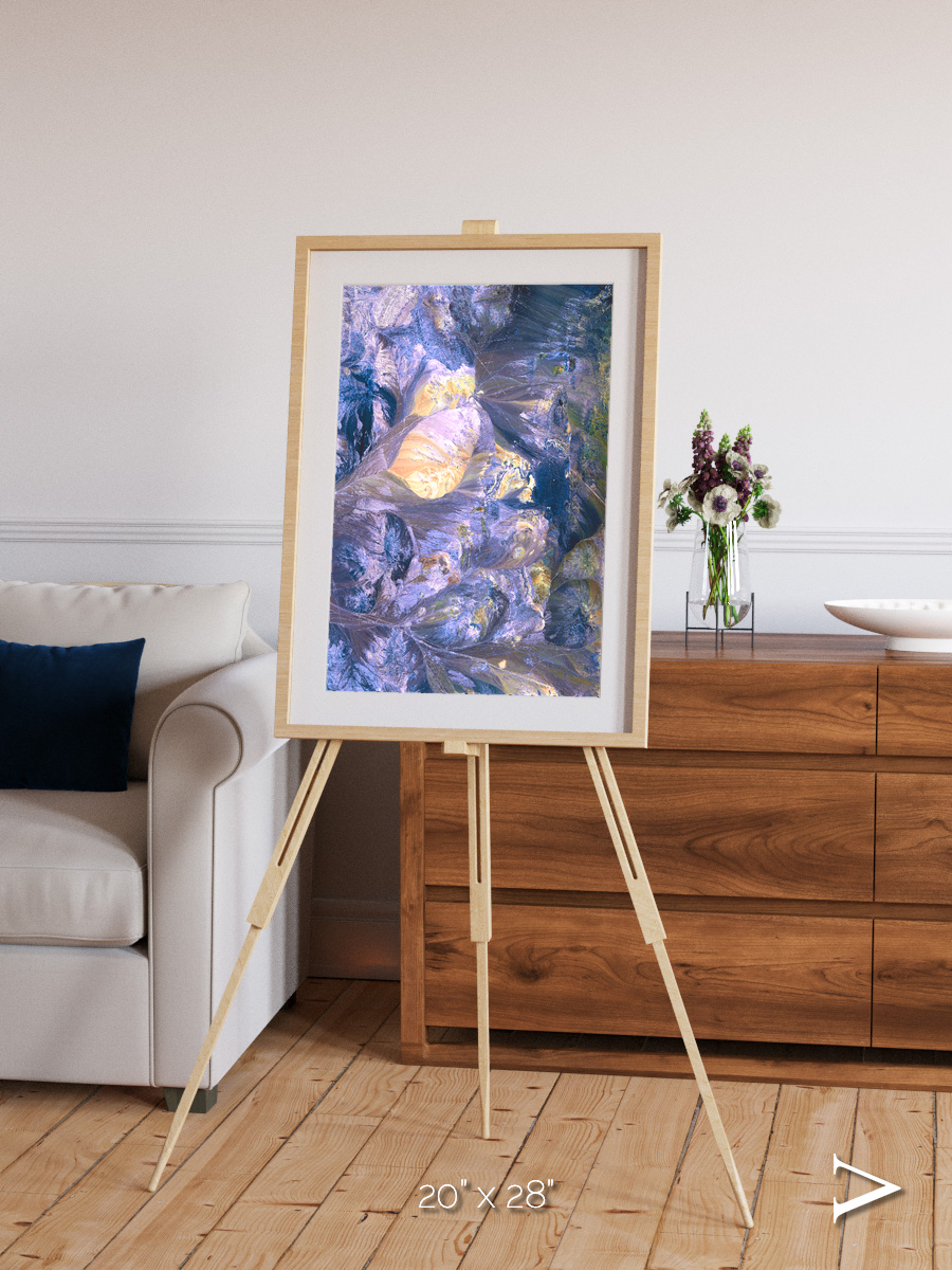 Heat Scars, Andes Framed & Mounted Print