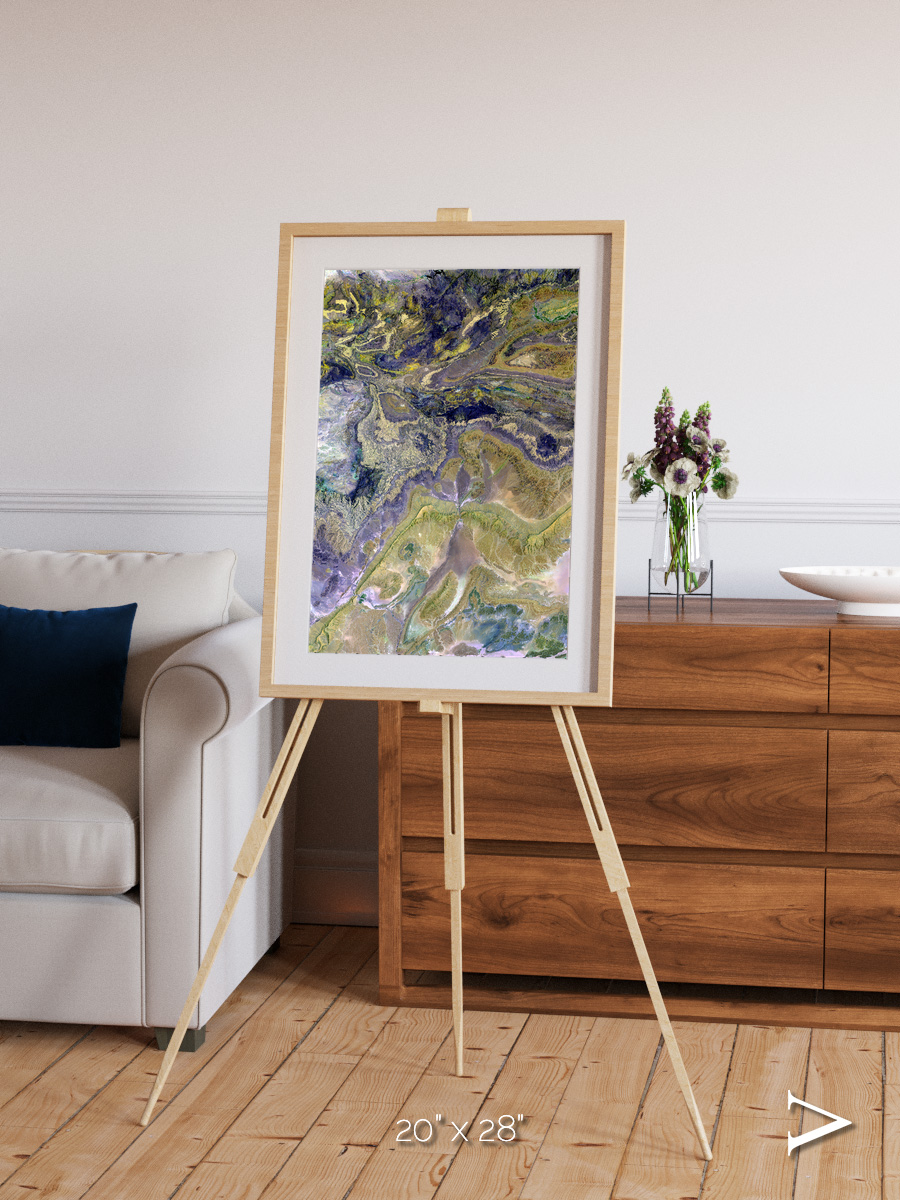 Mineral Horizons, Anti-Atlas Framed & Mounted Print