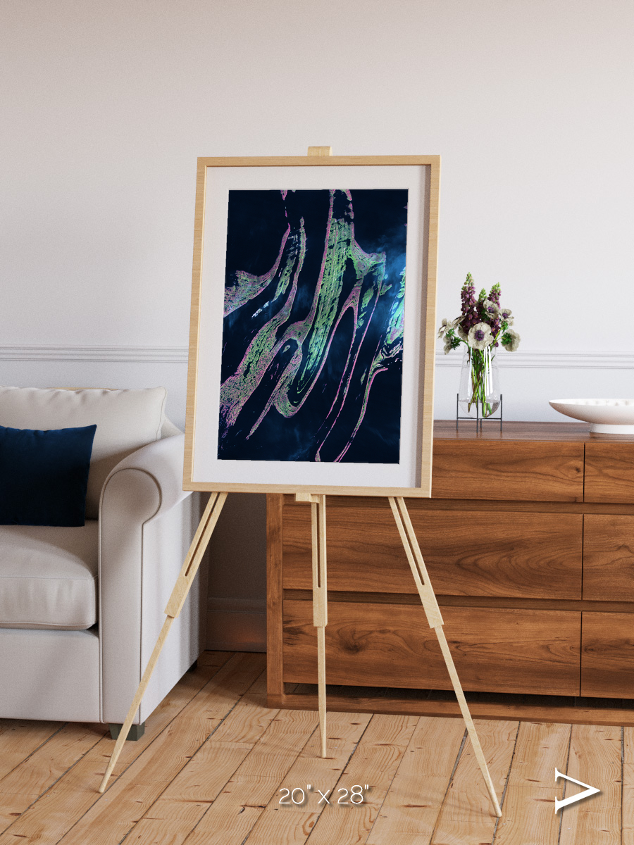 Painted Archipelago, Belcher Islands Framed & Mounted Print