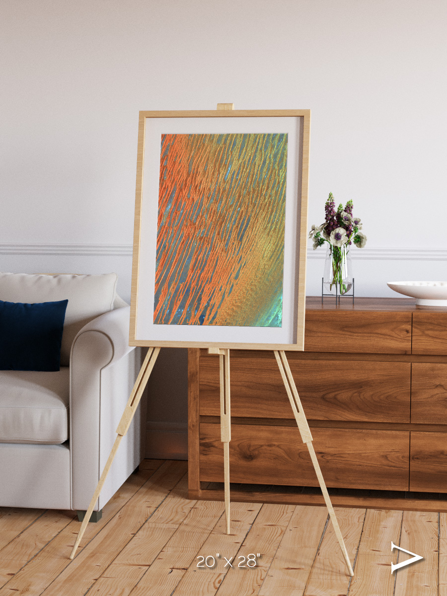 Windwritten Sands, Erg Chech Framed & Mounted Print