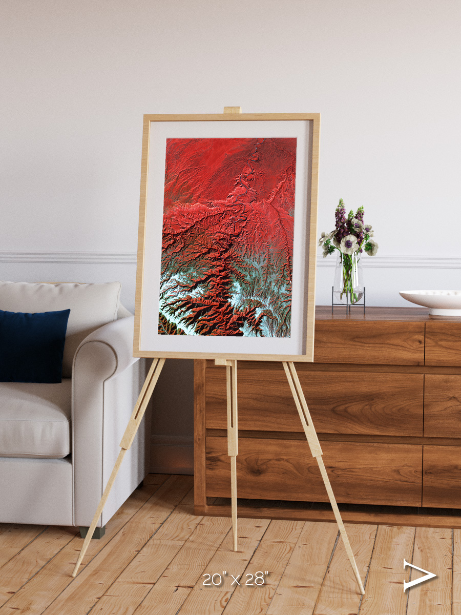 Ice River, Desolation Canyon Framed & Mounted Print