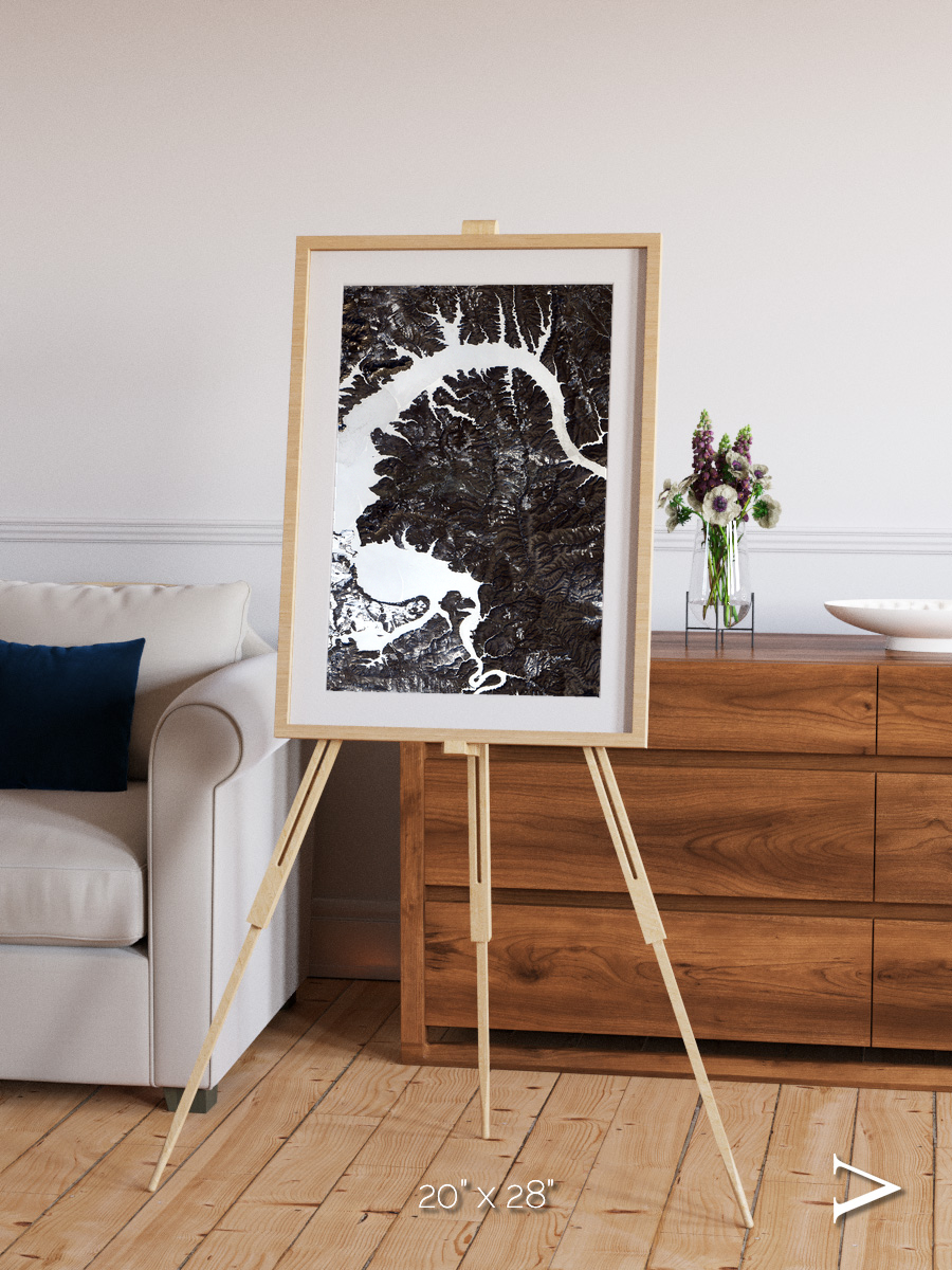 Dragon Lake, Siberia Framed & Mounted Print