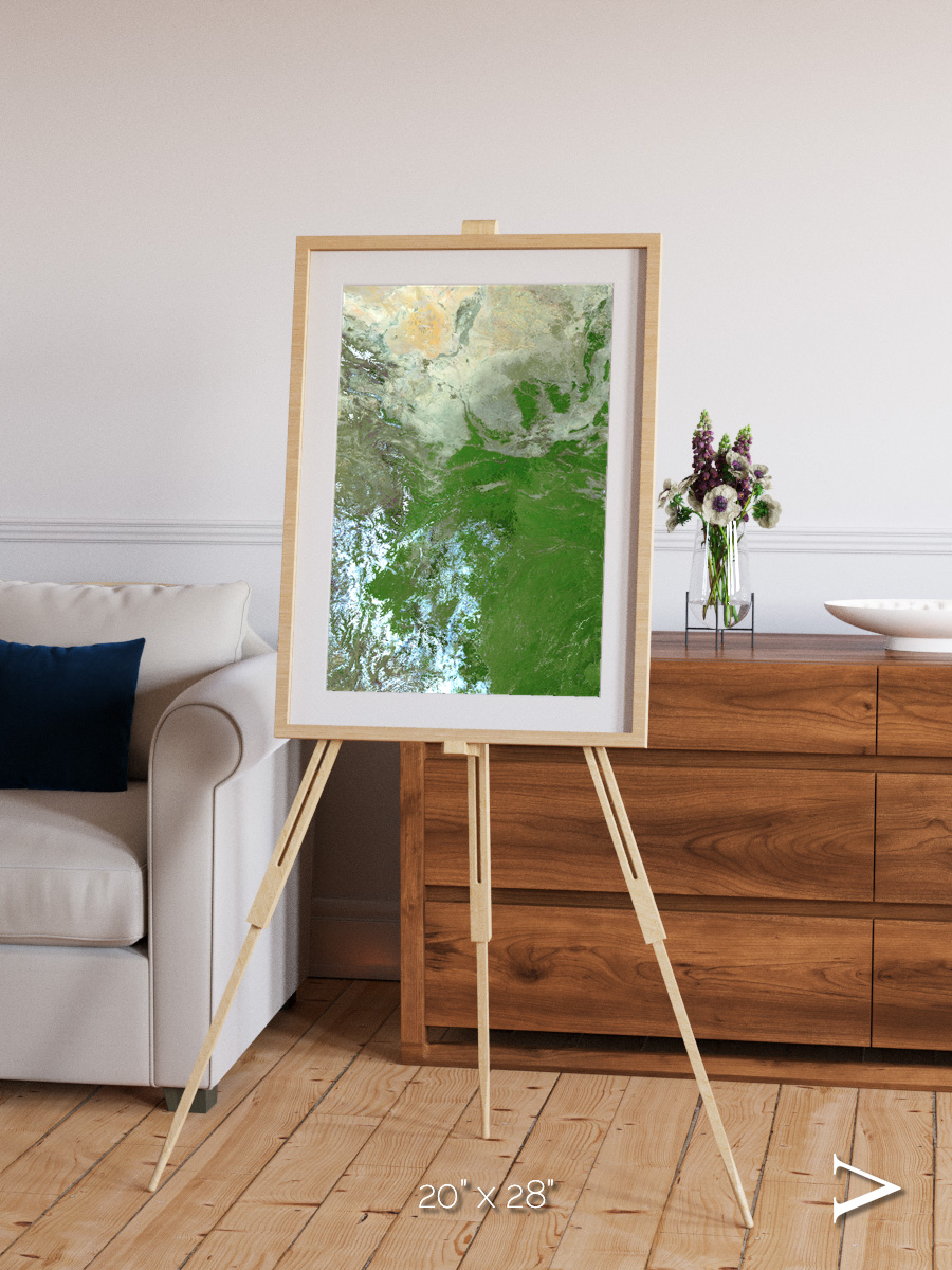 Sea Inlet, Eastern Asia Framed & Mounted Print