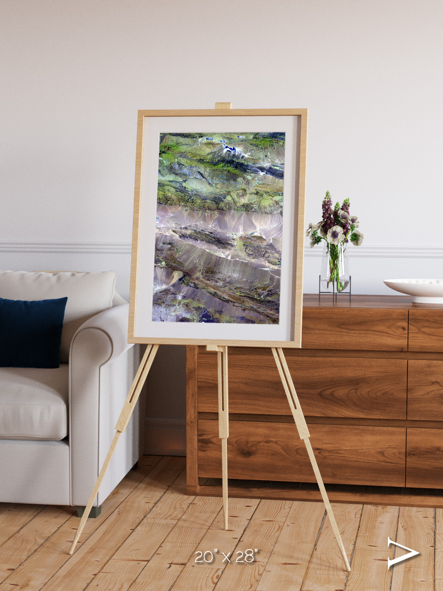 Arid Mosaic, Edrengiyn Nuruu Framed & Mounted Print
