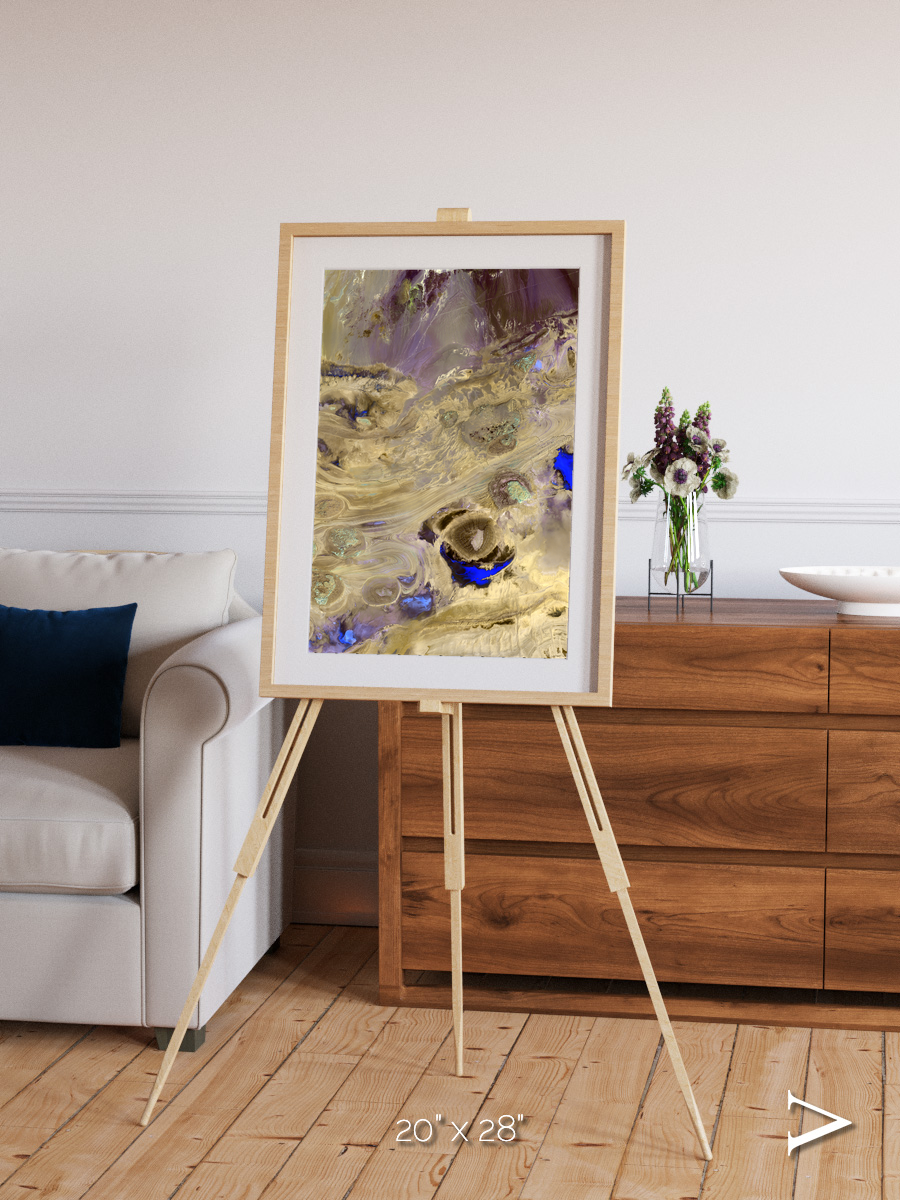 Salt Mirror, Great Salt Desert Framed & Mounted Print