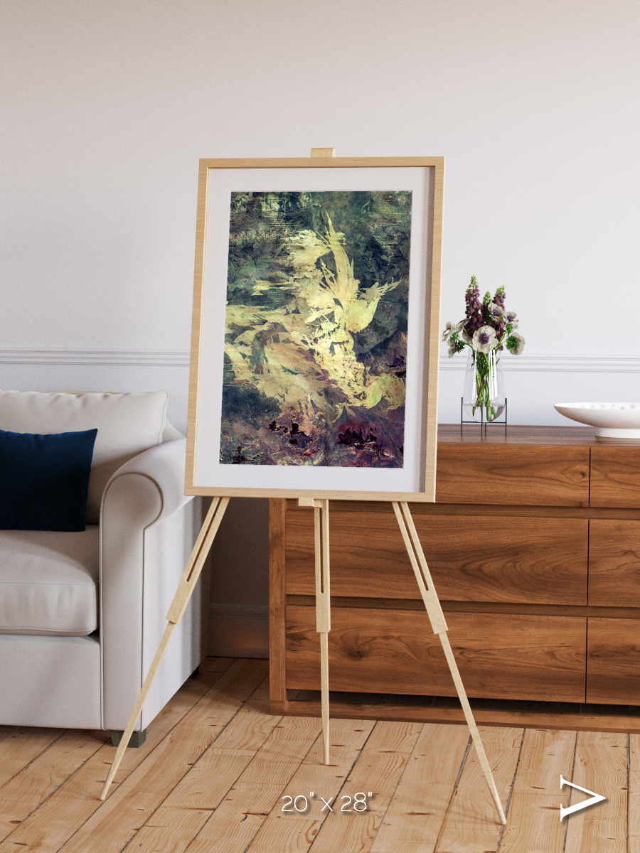 Windwritten Dunes, Great Sandy Scars Framed & Mounted Print