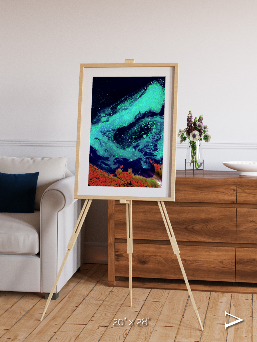 Frozen Currents, Foxe Basin Framed & Mounted Print