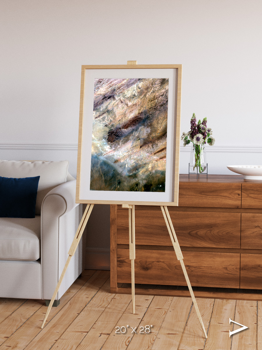 Lava Lines, Impact Framed & Mounted Print