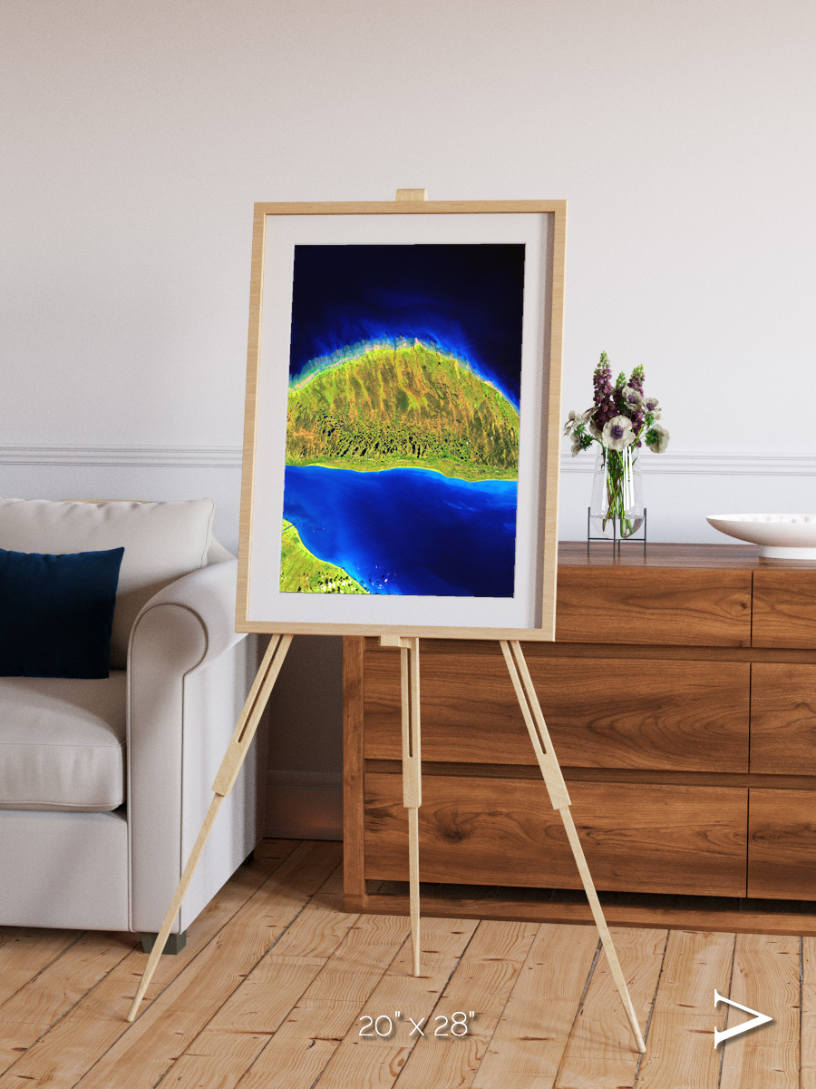 Coastal Fragments, Island Rebound Framed & Mounted Print