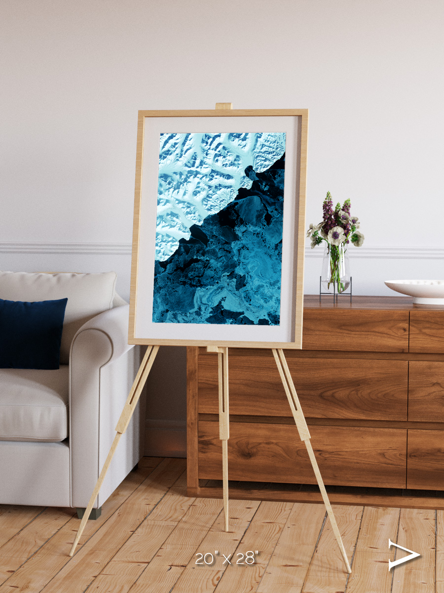 Glacial Passage, Kamchatka Peninsula Framed & Mounted Print