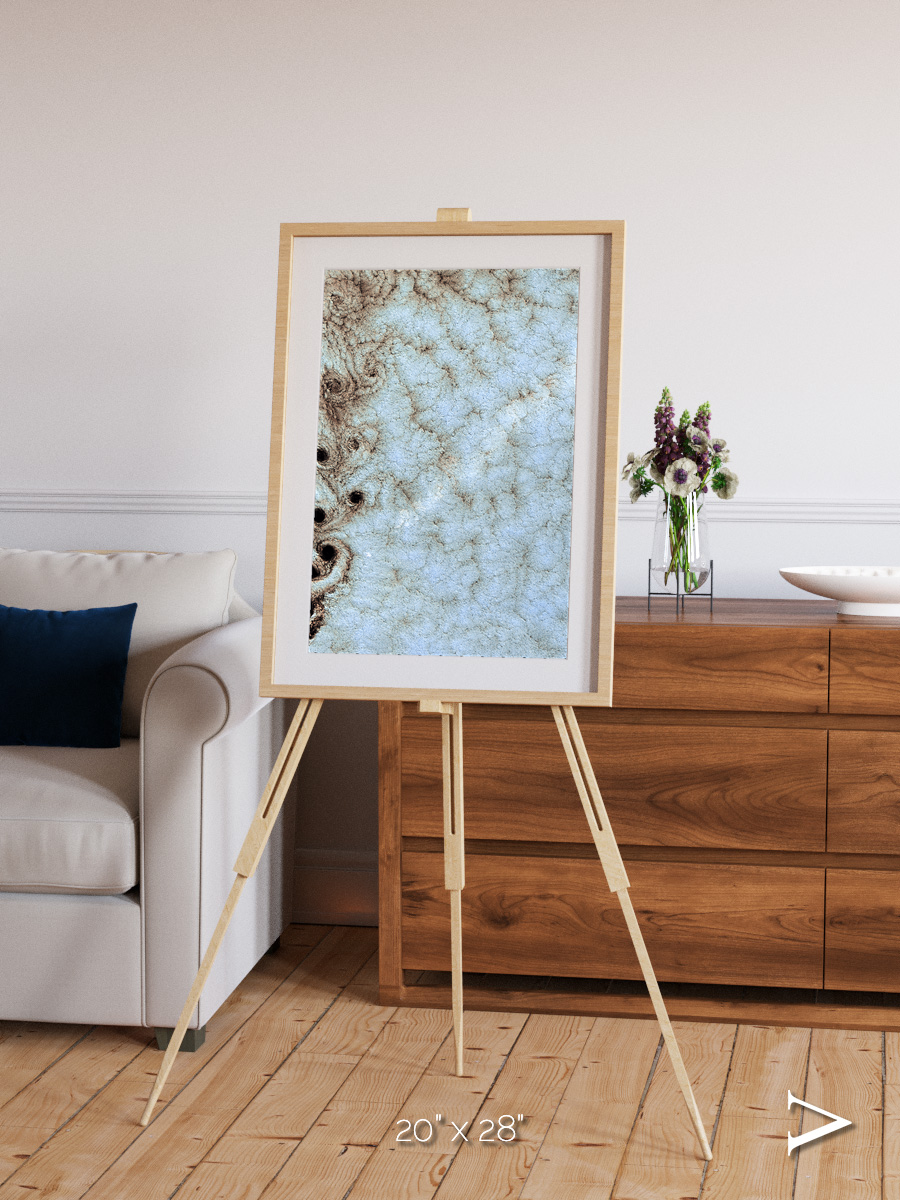 Wind Signatures, Karman Vortices Framed & Mounted Print