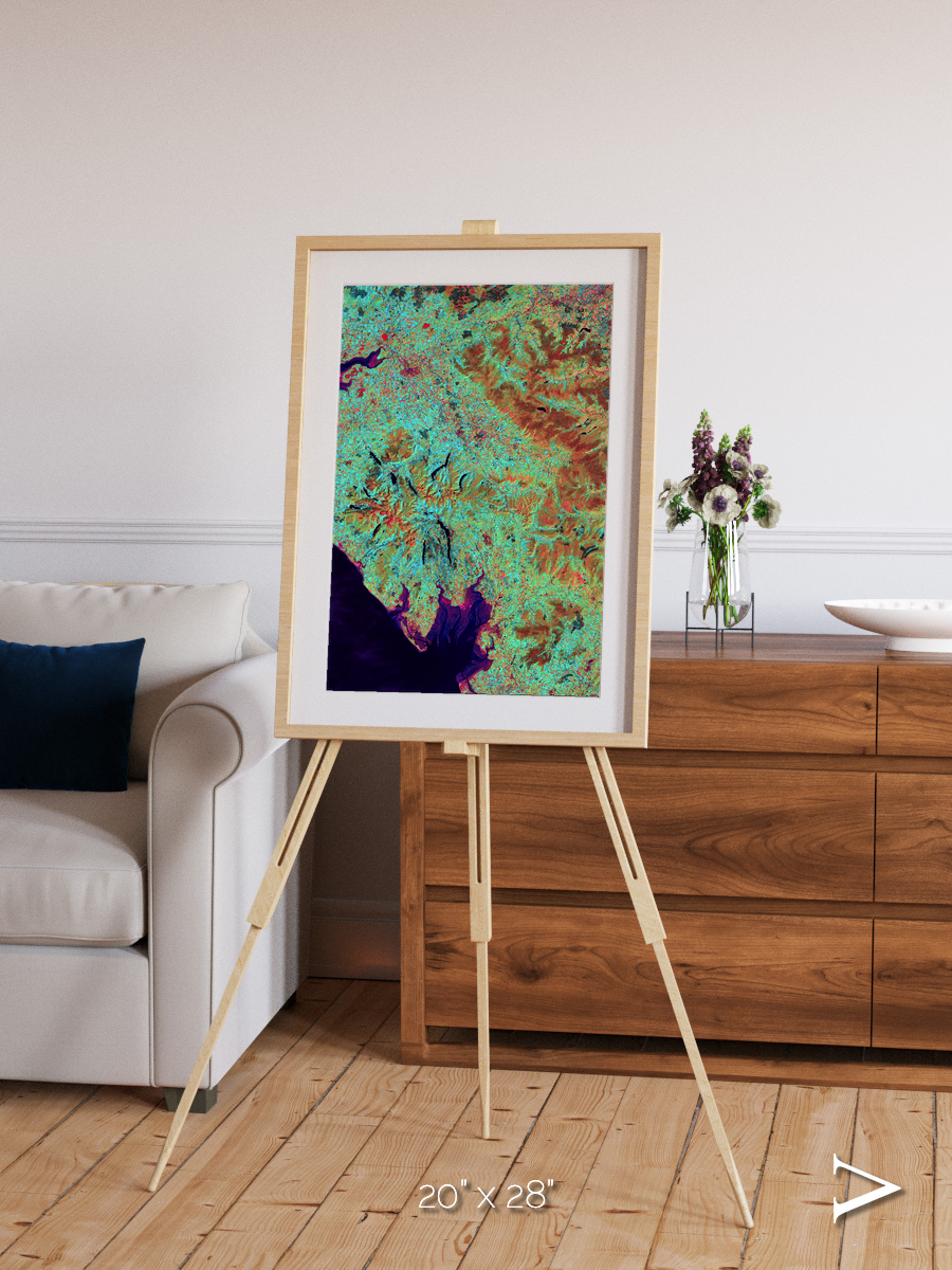 Polar Flow, Lake District Framed & Mounted Print