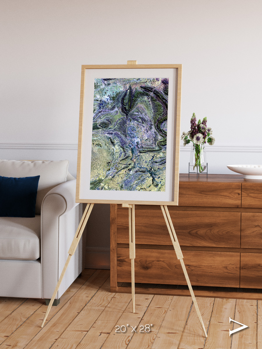 Mountain Textures, MacDonnell Ranges Framed & Mounted Print