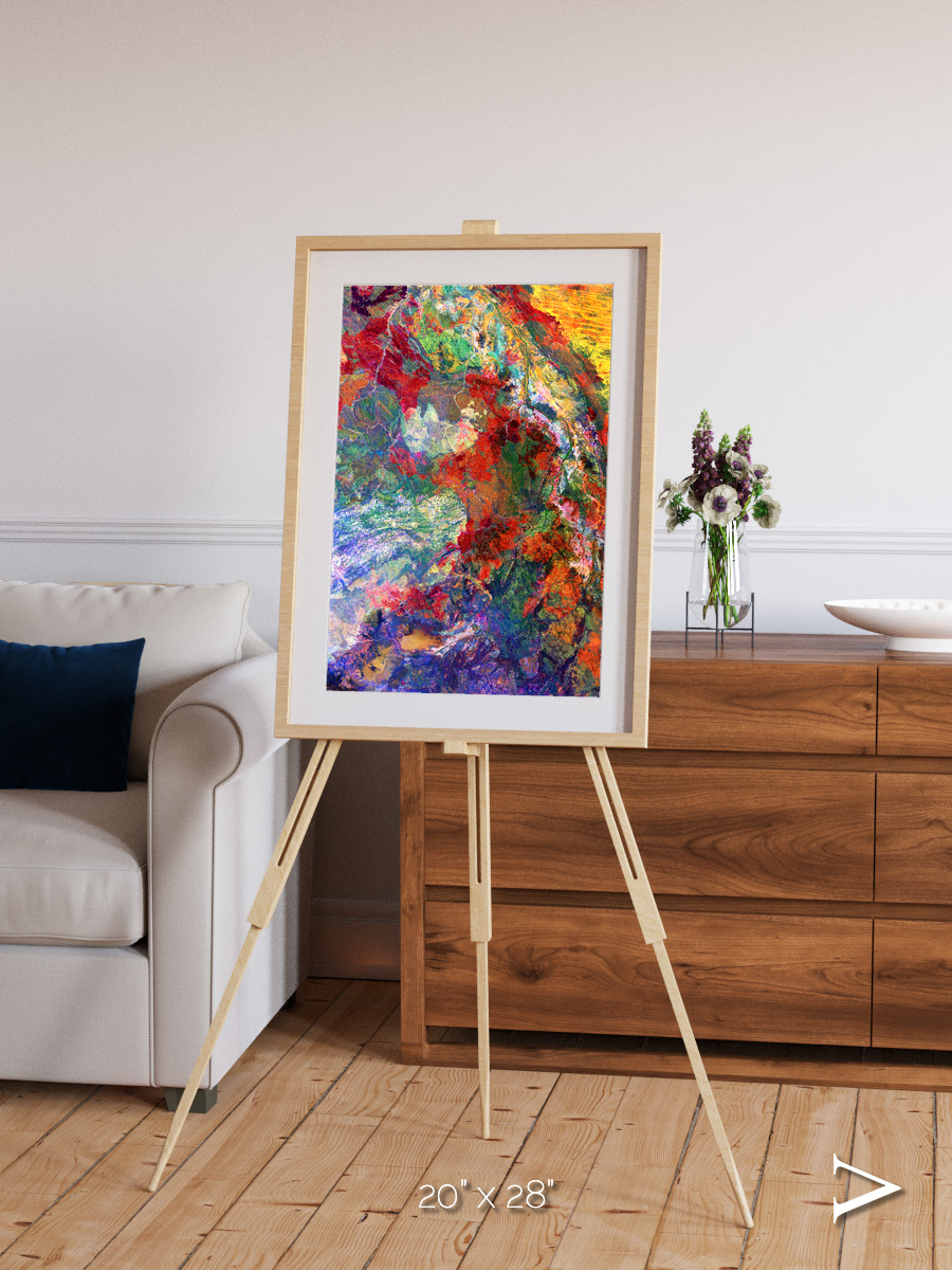 Melted Earth, Great Sandy Desert Framed & Mounted Print