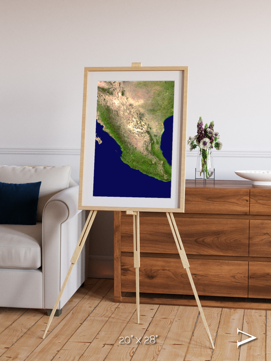 Windwritten Sands, Mexico and Central America Framed & Mounted Print