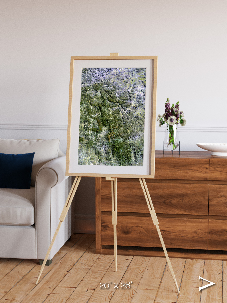 Earth in Colour, Namaqualand Framed & Mounted Print