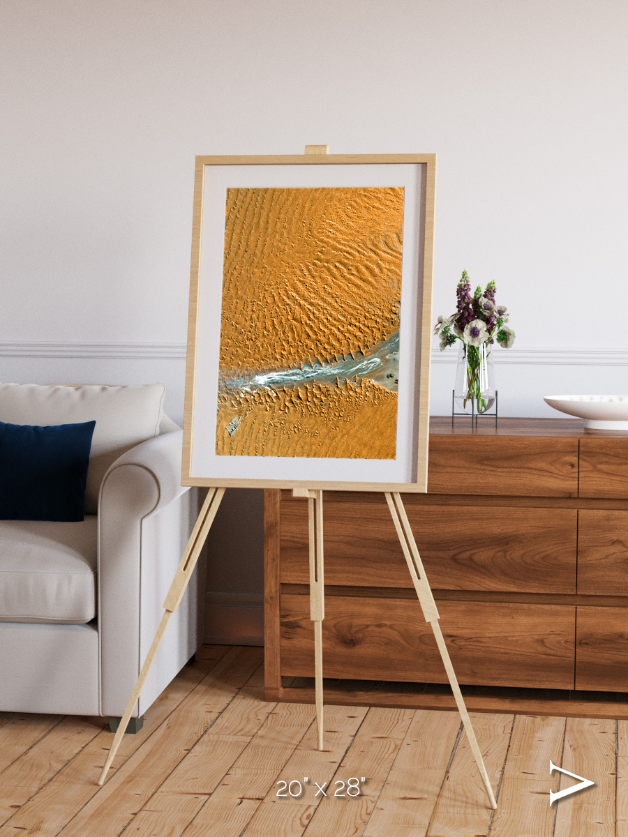 Sands in Motion, Namib Desert Framed & Mounted Print
