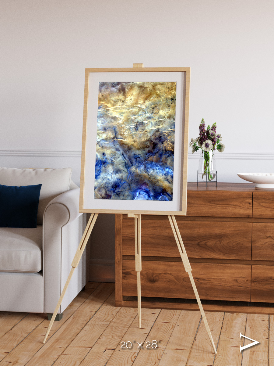 Heat Scars, No Mans Land Framed & Mounted Print