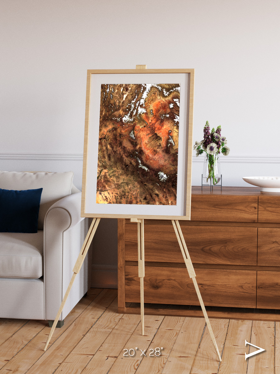 Sunlit Dunes, North America Framed & Mounted Print