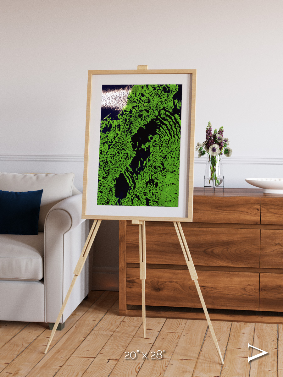 Tundra Reach, Liverpool Bay Framed & Mounted Print