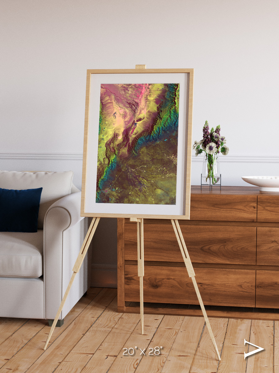 Textured Earth, Sierra de Velasco Framed & Mounted Print