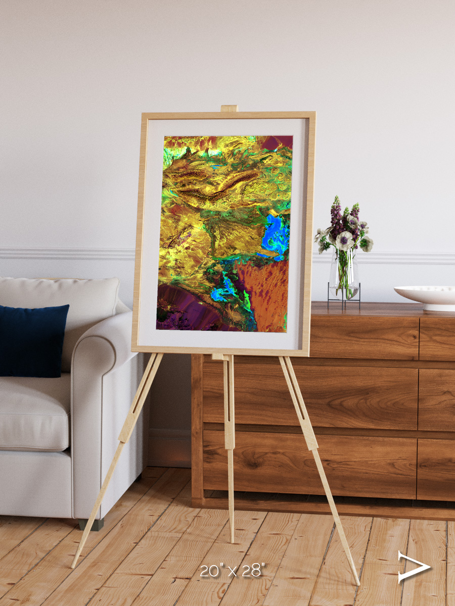 Salt and Storm, Dasht-e Kavir Framed & Mounted Print