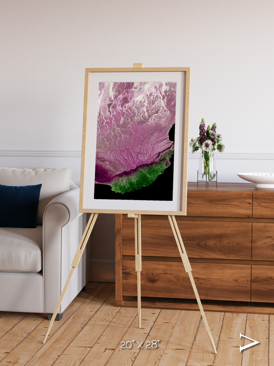 Monsoon Divide, Dhofar Framed & Mounted Print