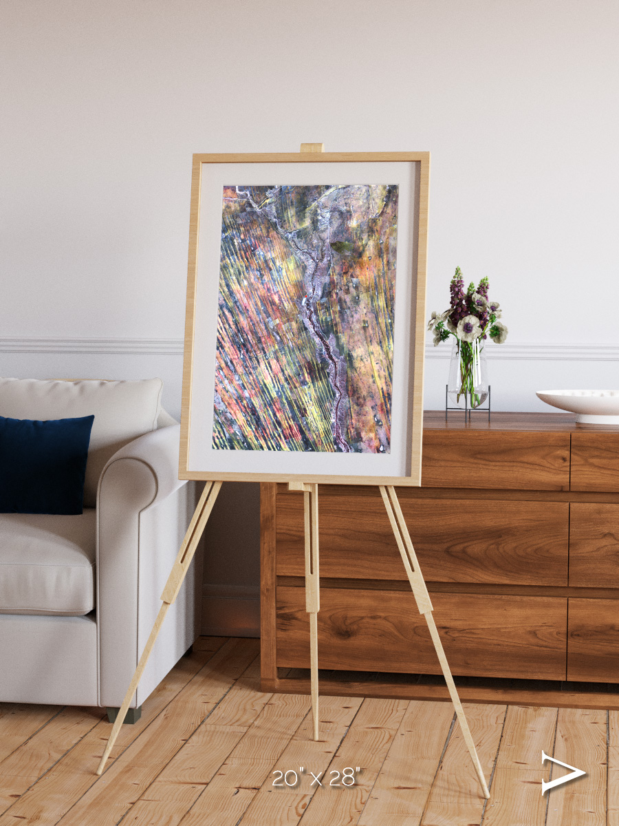 Crevasse Lines, The Optimist Framed & Mounted Print