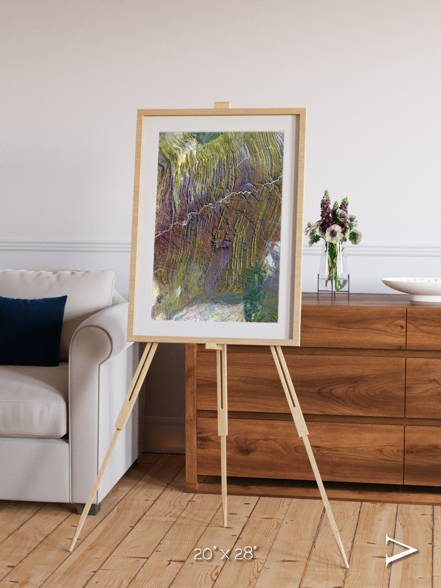 Shifting Dunes, Ugab River Framed & Mounted Print