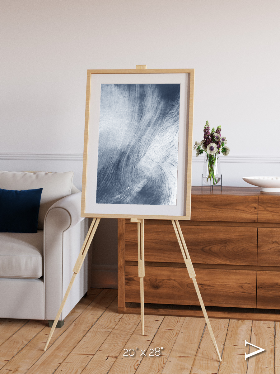 Wind Signatures, Whirlpool Cloud Framed & Mounted Print