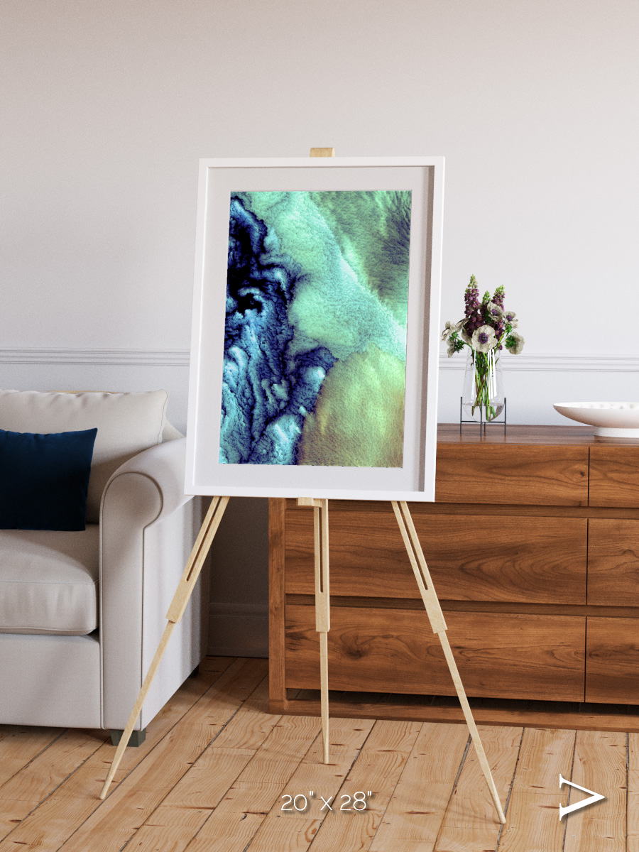 Shifting Skies, Aleutian Islands Framed & Mounted Print