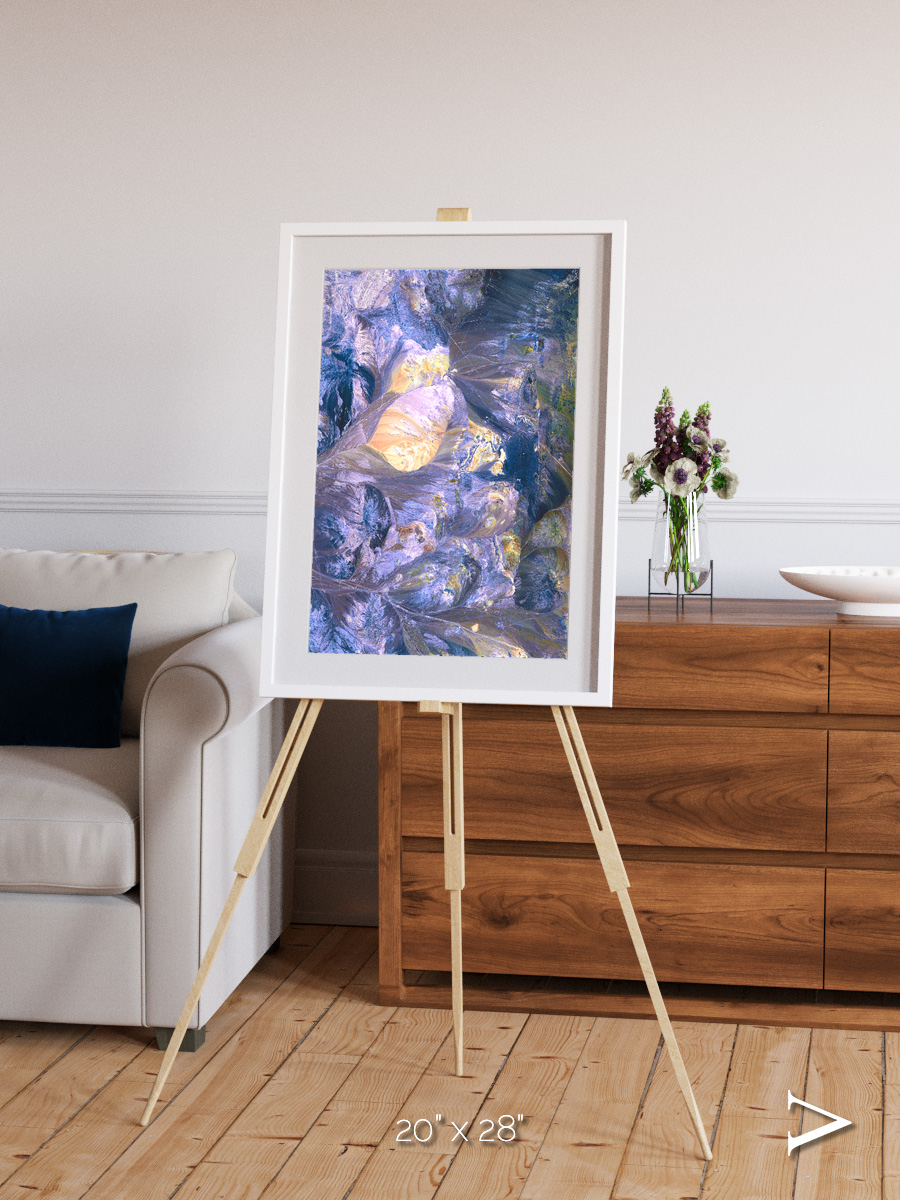 Heat Scars, Andes Framed & Mounted Print
