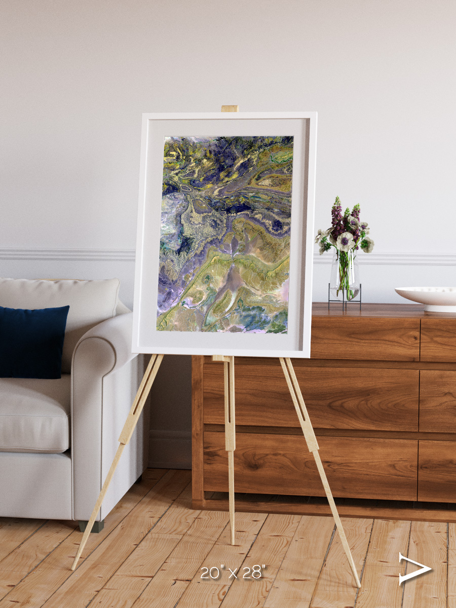 Mineral Horizons, Anti-Atlas Framed & Mounted Print
