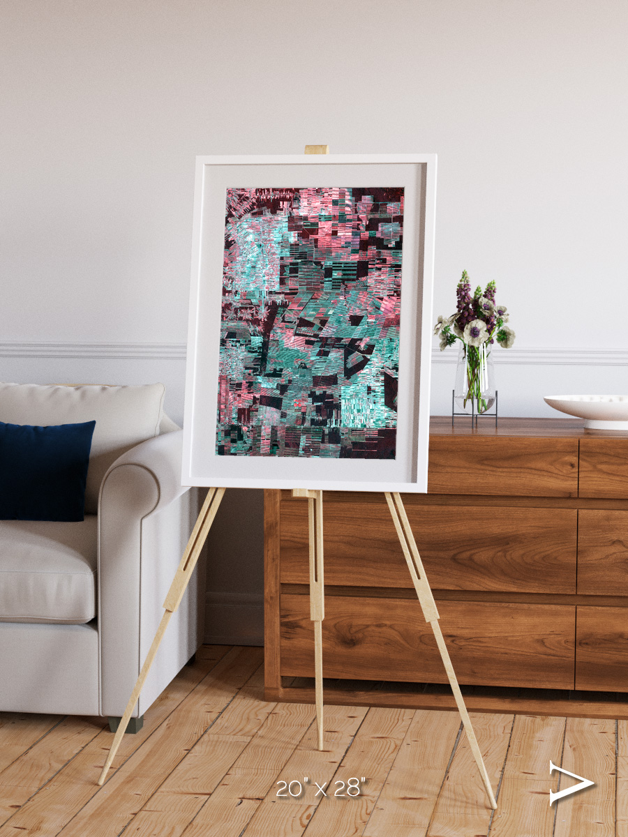 Fractured Canopy, Bolivia Framed & Mounted Print