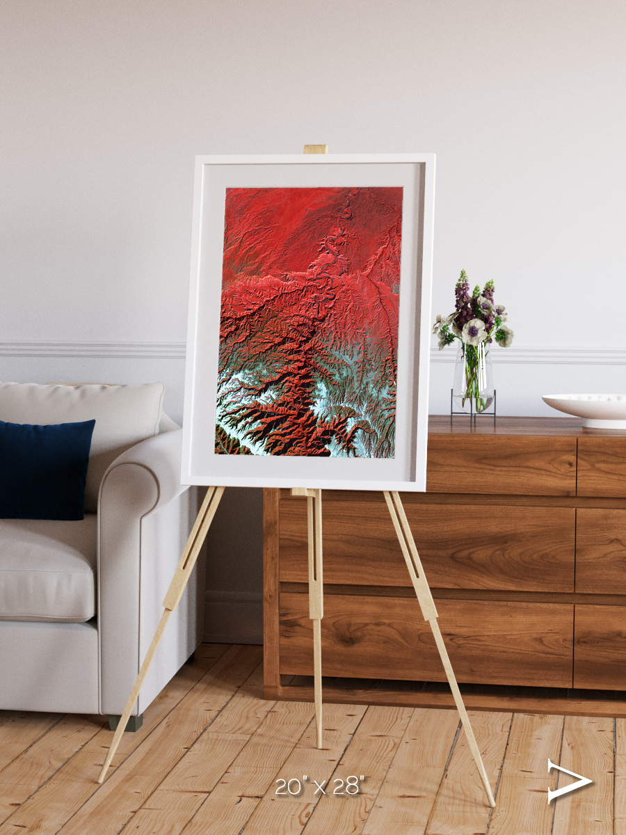 Ice River, Desolation Canyon Framed & Mounted Print