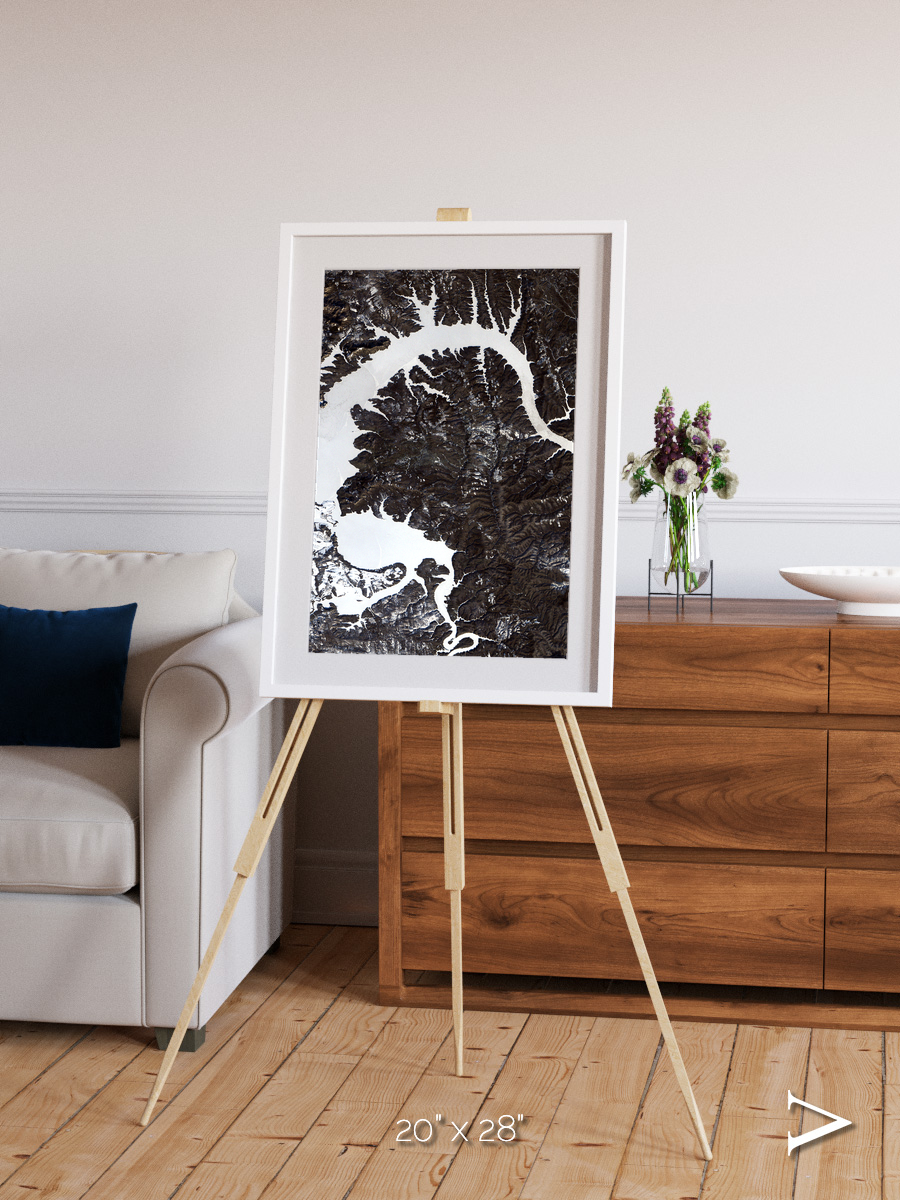 Dragon Lake, Siberia Framed & Mounted Print