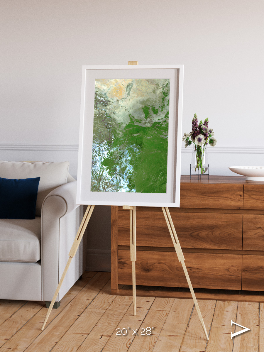 Sea Inlet, Eastern Asia Framed & Mounted Print