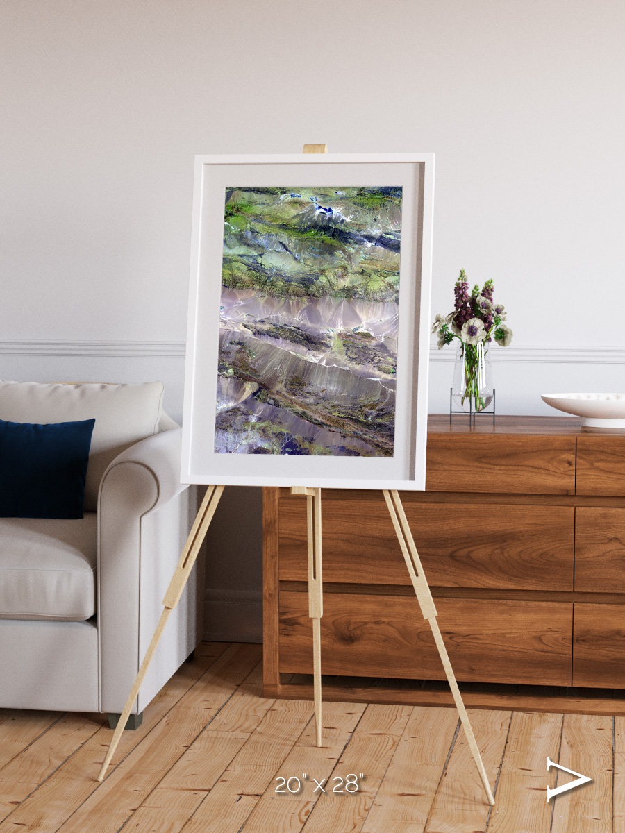 Arid Mosaic, Edrengiyn Nuruu Framed & Mounted Print