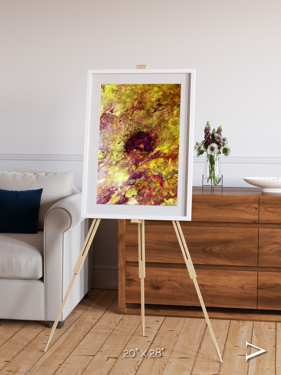 Magma Plains, Erongo Massif Framed & Mounted Print