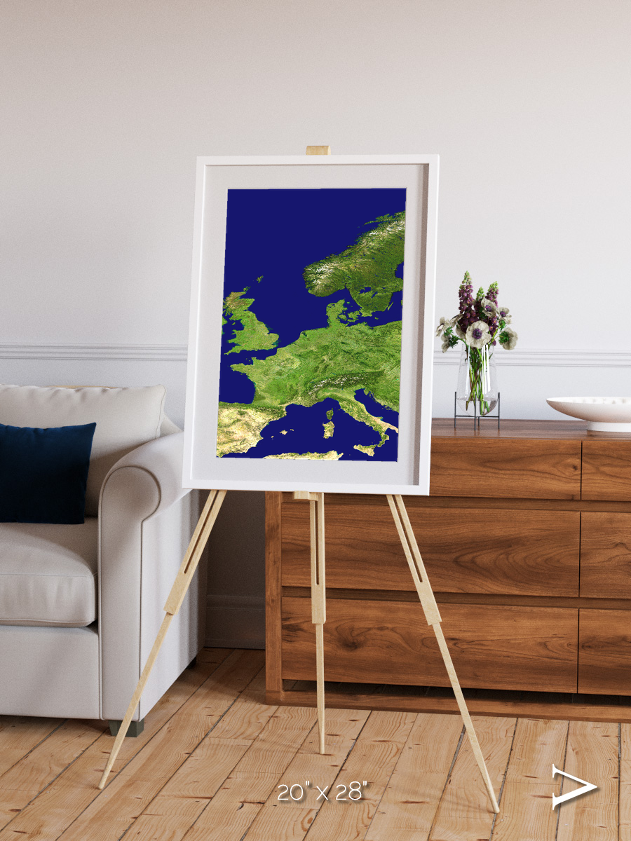 Arctic Outpost, Europe Framed & Mounted Print