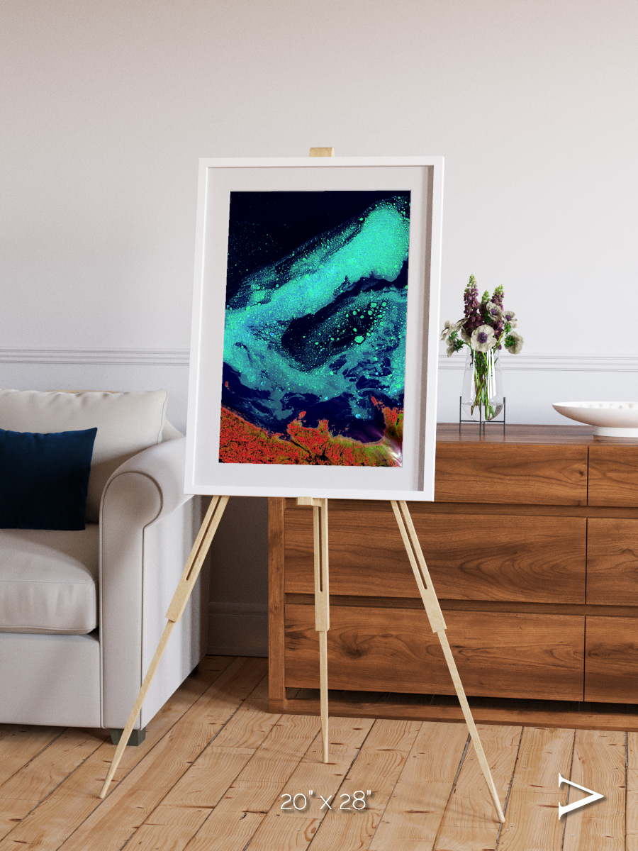 Frozen Currents, Foxe Basin Framed & Mounted Print
