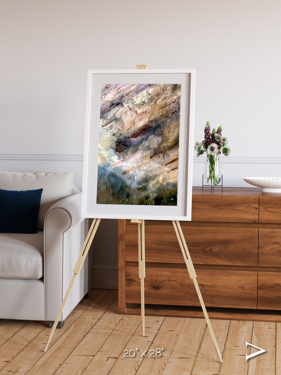 Lava Lines, Impact Framed & Mounted Print