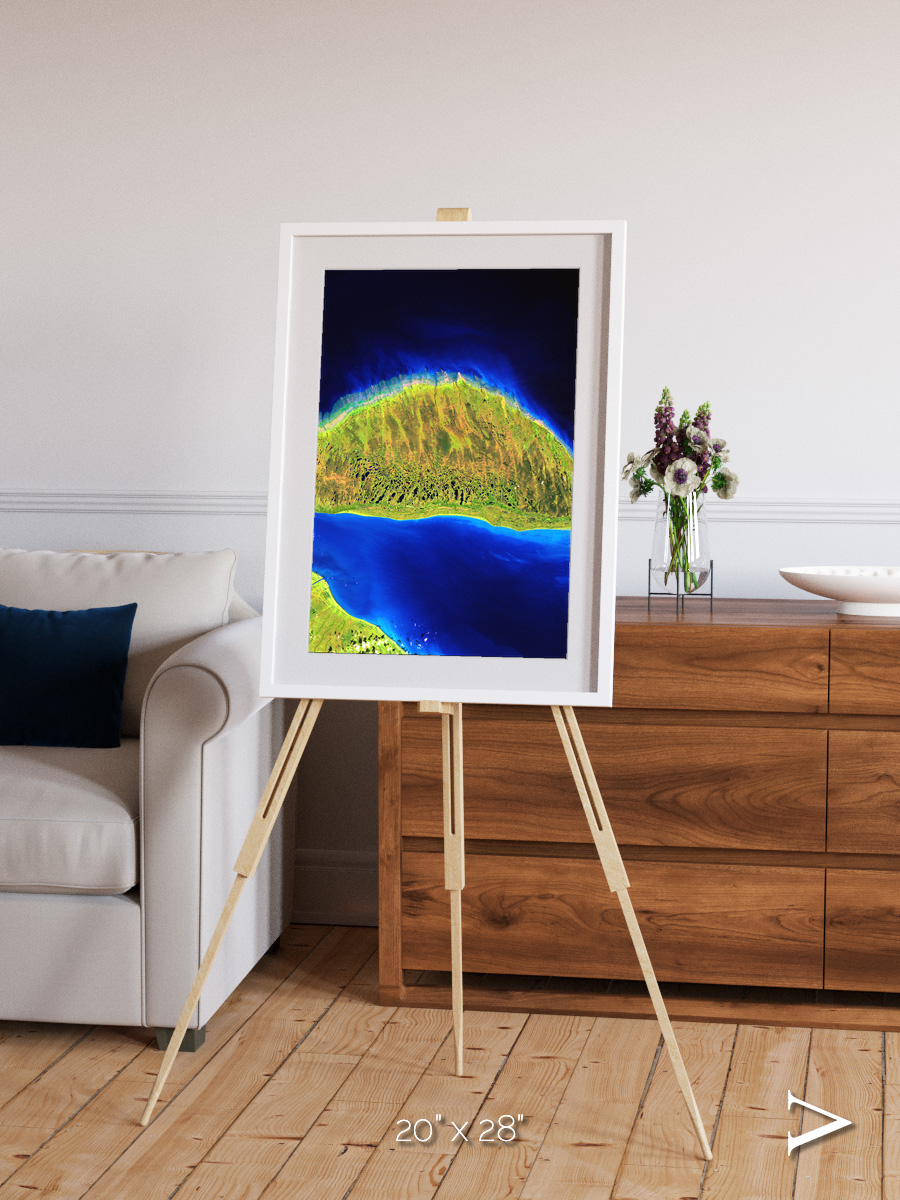 Coastal Fragments, Island Rebound Framed & Mounted Print