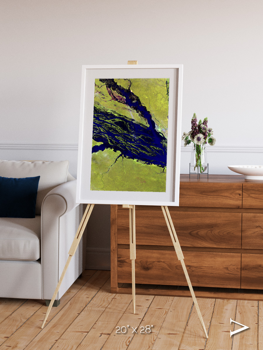 Painted Archipelago, Jau Park Framed & Mounted Print