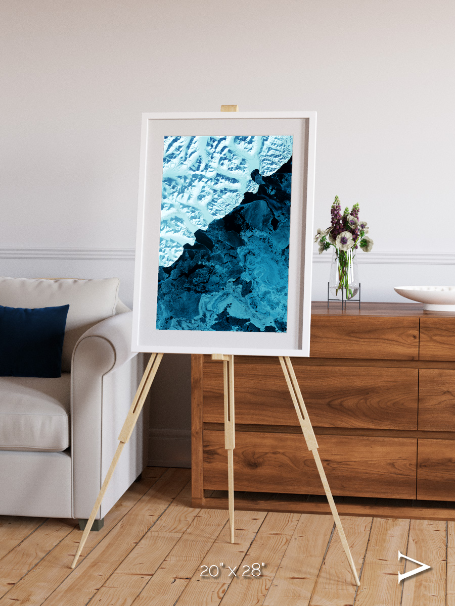 Glacial Passage, Kamchatka Peninsula Framed & Mounted Print