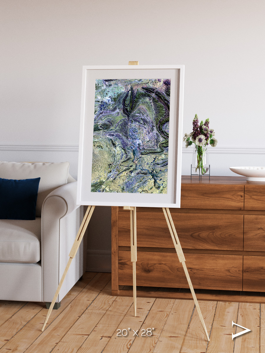 Mountain Textures, MacDonnell Ranges Framed & Mounted Print